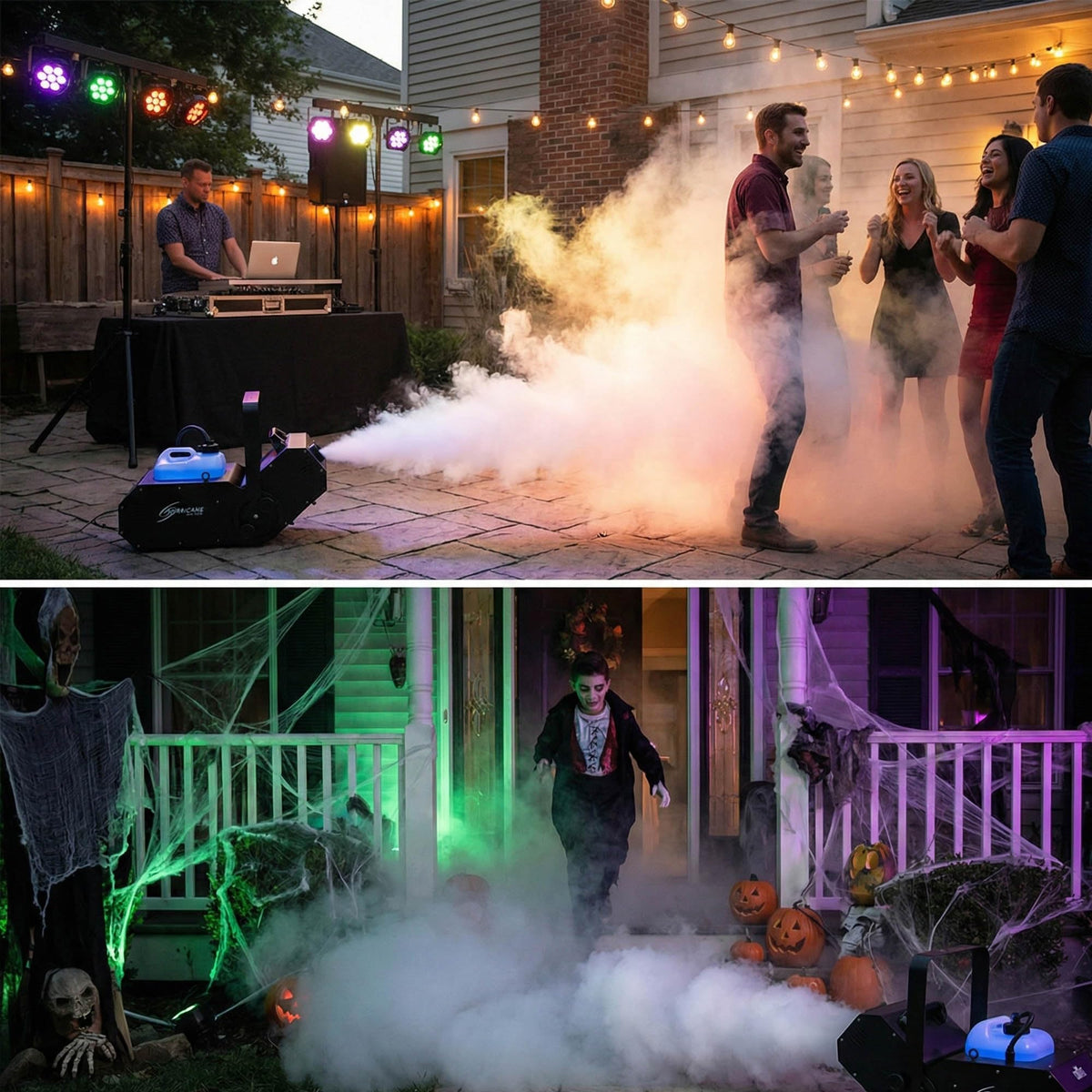 Chauvet Hurricane 1800 Flex Fog Machine w/ DMX Cables