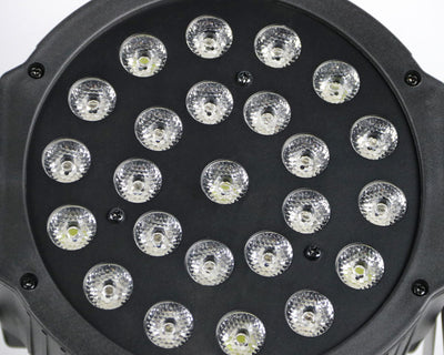 Gearlux 24PCS 1-Watt RGBW LED 8 Channel, Battery LED Stage Par Light