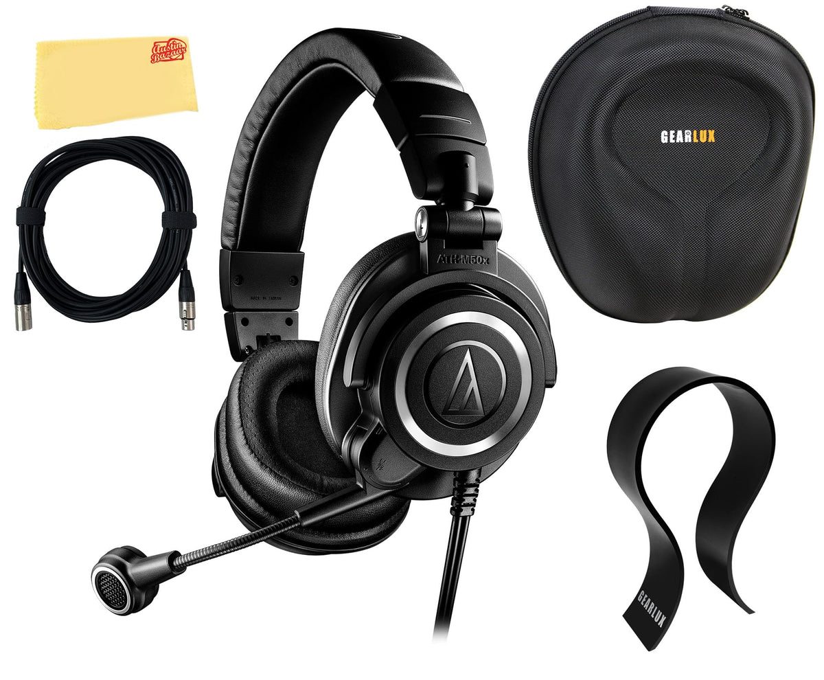 Audio-Technica ATH-M50xSTS StreamSet Streaming Headset - Black w/ Case