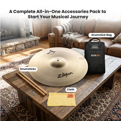 Zildjian A0227 20" A Thin Crash Cymbal w/ Drumstick Bag