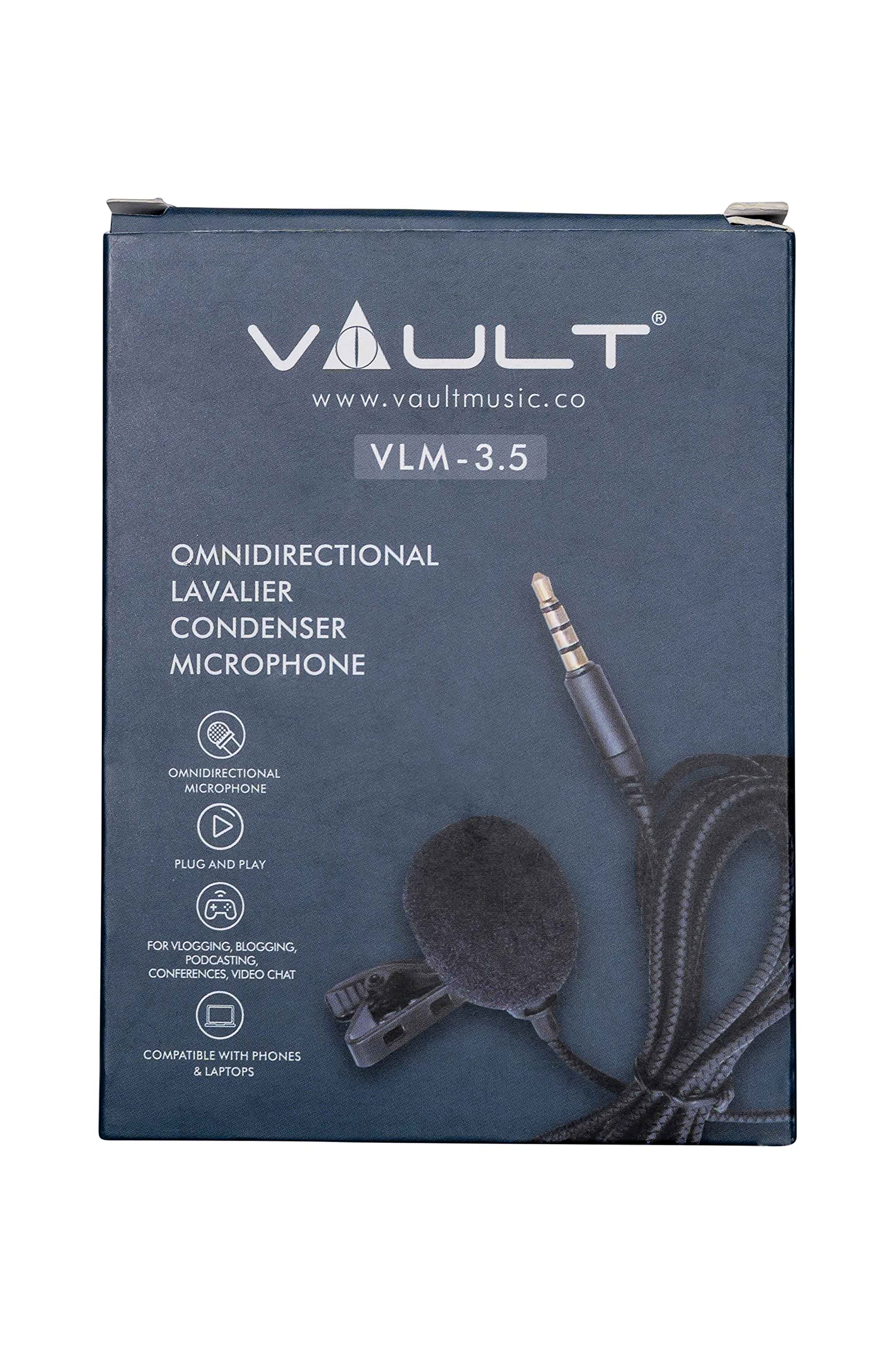 Vault VLM 3.5 Omni-Directional Lavalier Microphone