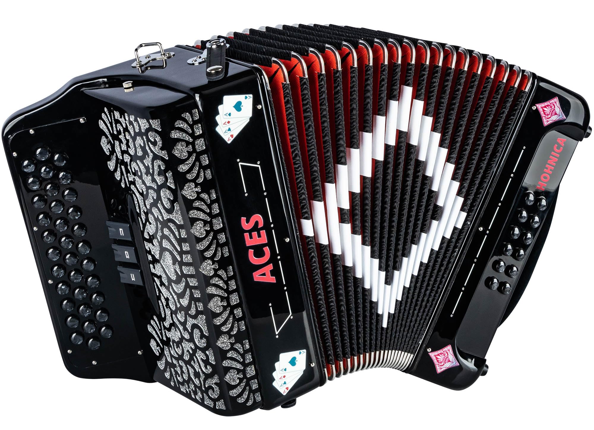 Hohner Hohnica Aces II 34-Button Accordion with 3 Registers - GCF w/ Gig Bag