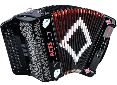Hohner Hohnica Aces II 34-Button Accordion with 3 Registers - GCF w/ Gig Bag