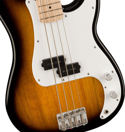 Fender Squier Sonic Precision Bass Guitar - 2 Color Sunburst w/ Rumble 15 Amplifier