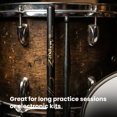 Zildjian 5A Black Drumsticks - 6 Pack