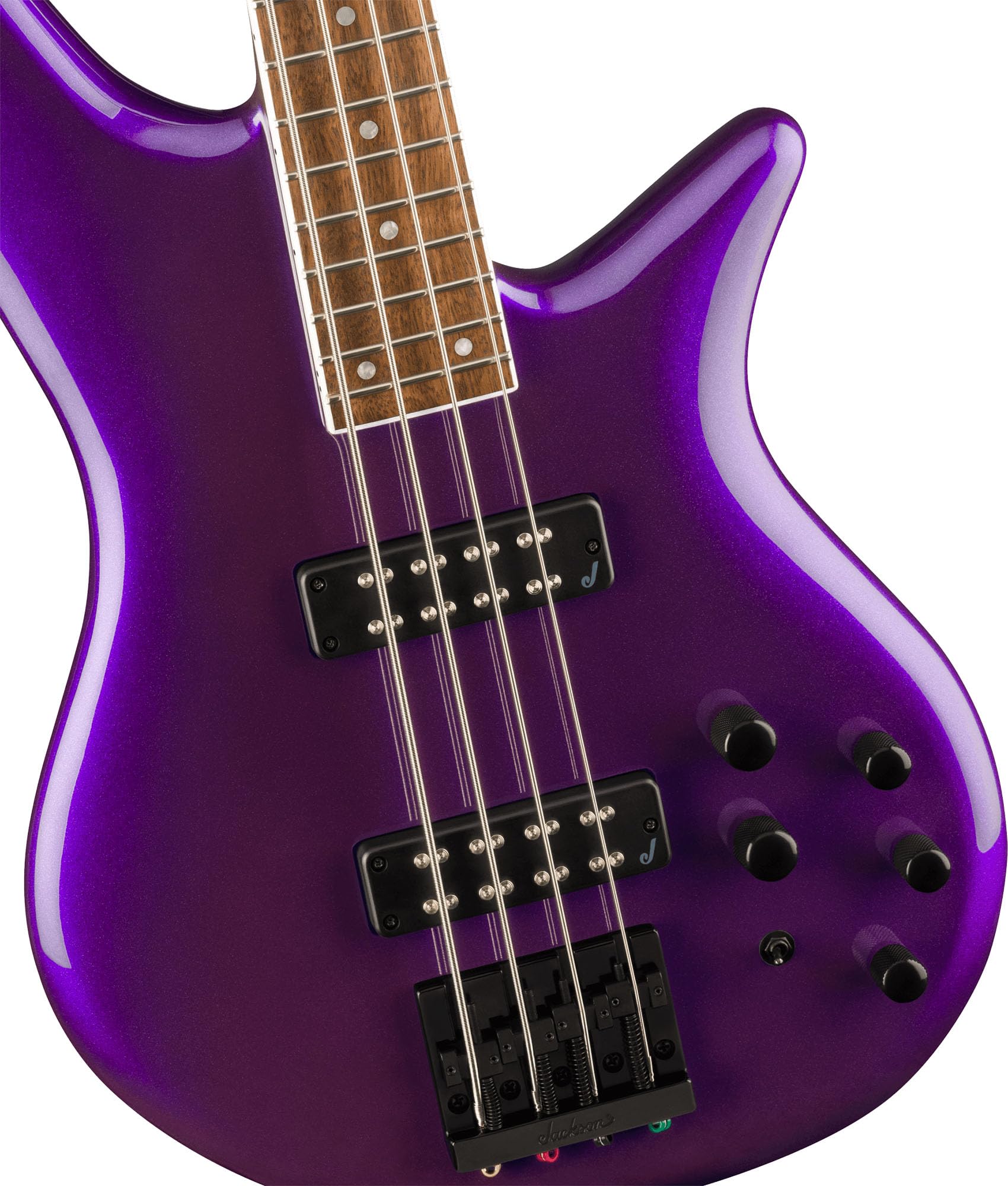Jackson X Series Spectra Bass SBX IV - Deep Purple Metallic w/ Instrument Cable