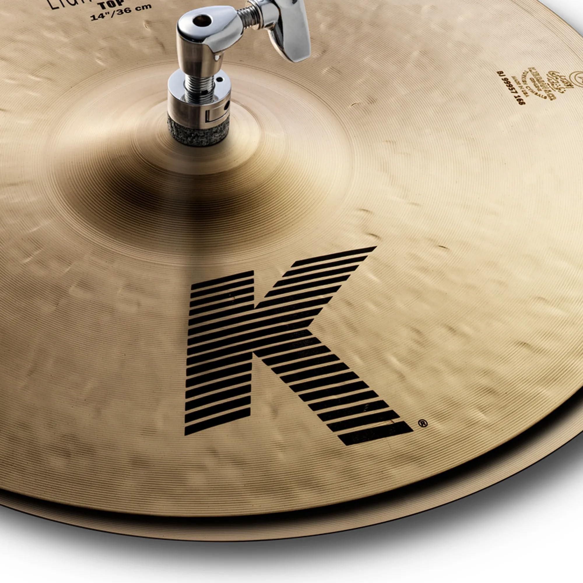 Zildjian K0812 14" K Light Hi-Hat Cymbals Pair w/ Drumstick Bag