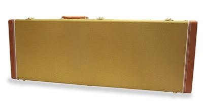 Gator GW-ELECTRIC Deluxe Wood Case for Electric Guitars - Tweed w/ Strap
