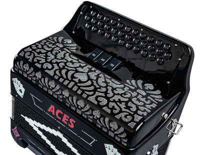Hohner Hohnica Aces II 34-Button Accordion with 3 Registers - GCF w/ Gig Bag