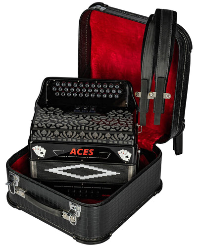Hohner Hohnica Aces II 34-Button Accordion with 3 Registers - GCF w/ Gig Bag