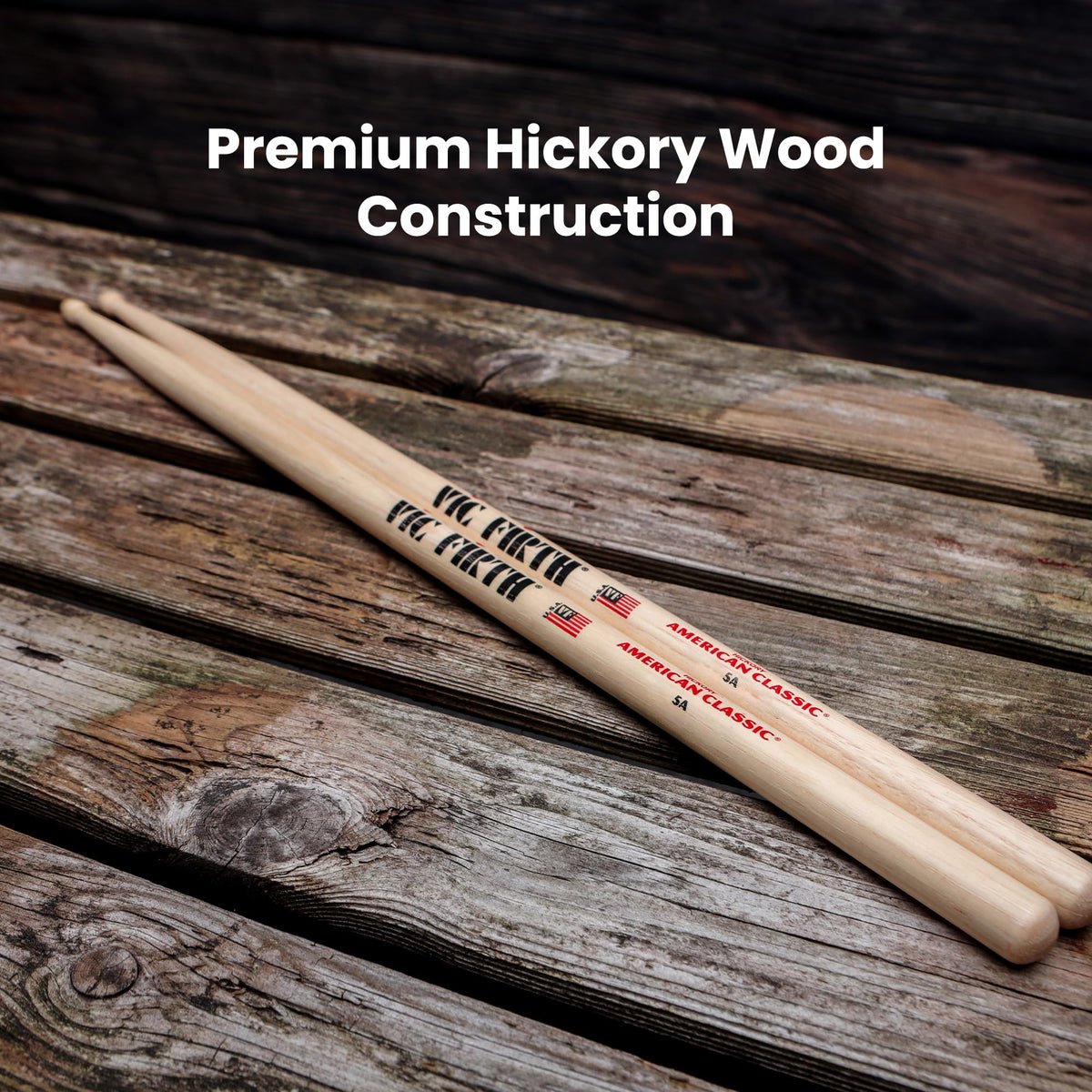 Vic Firth American Classic 5A Drumsticks - 3 Pack