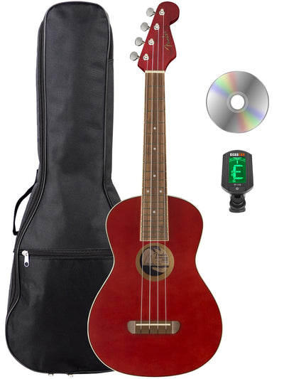 Fender Avalon Tenor Ukulele - Cherry w/ Gig Bag
