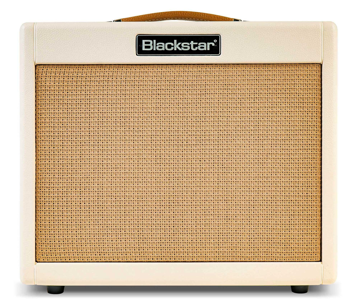 Blackstar TV-10 A 10-Watt 12-Inch Guitar Combo Amplifier with 6L6 Tube - Cream w/ Instrument Cable
