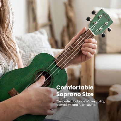 Kala MRT-GRN-S Modern Meranti Soprano Ukulele - Fern Green
