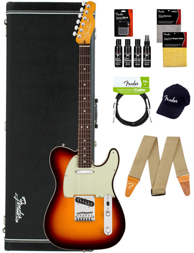 Fender American Ultra Telecaster, Rosewood - Ultraburst w/ Cleaning Kit