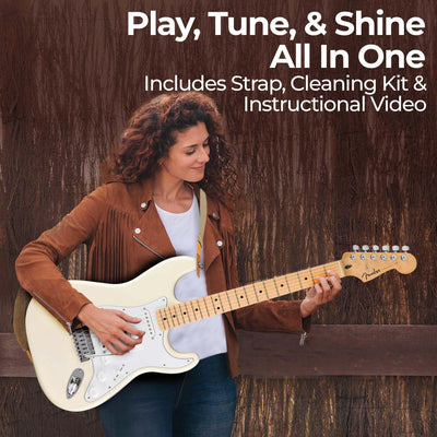 Fender Standard Stratocaster - Olympic White w/ Guitar Cleaning Kit