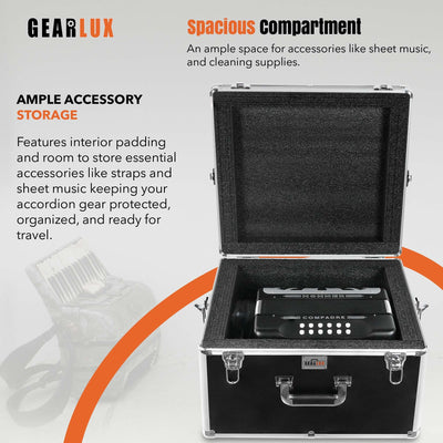 Gearlux Accordion ABS Case