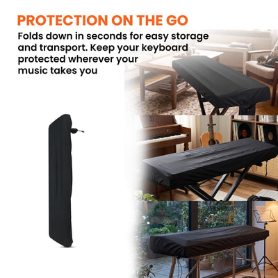 Gearlux Stretchy Keyboard Dust Cover for 88-Key Digital Pianos (60 x 22 x 8 Inches)