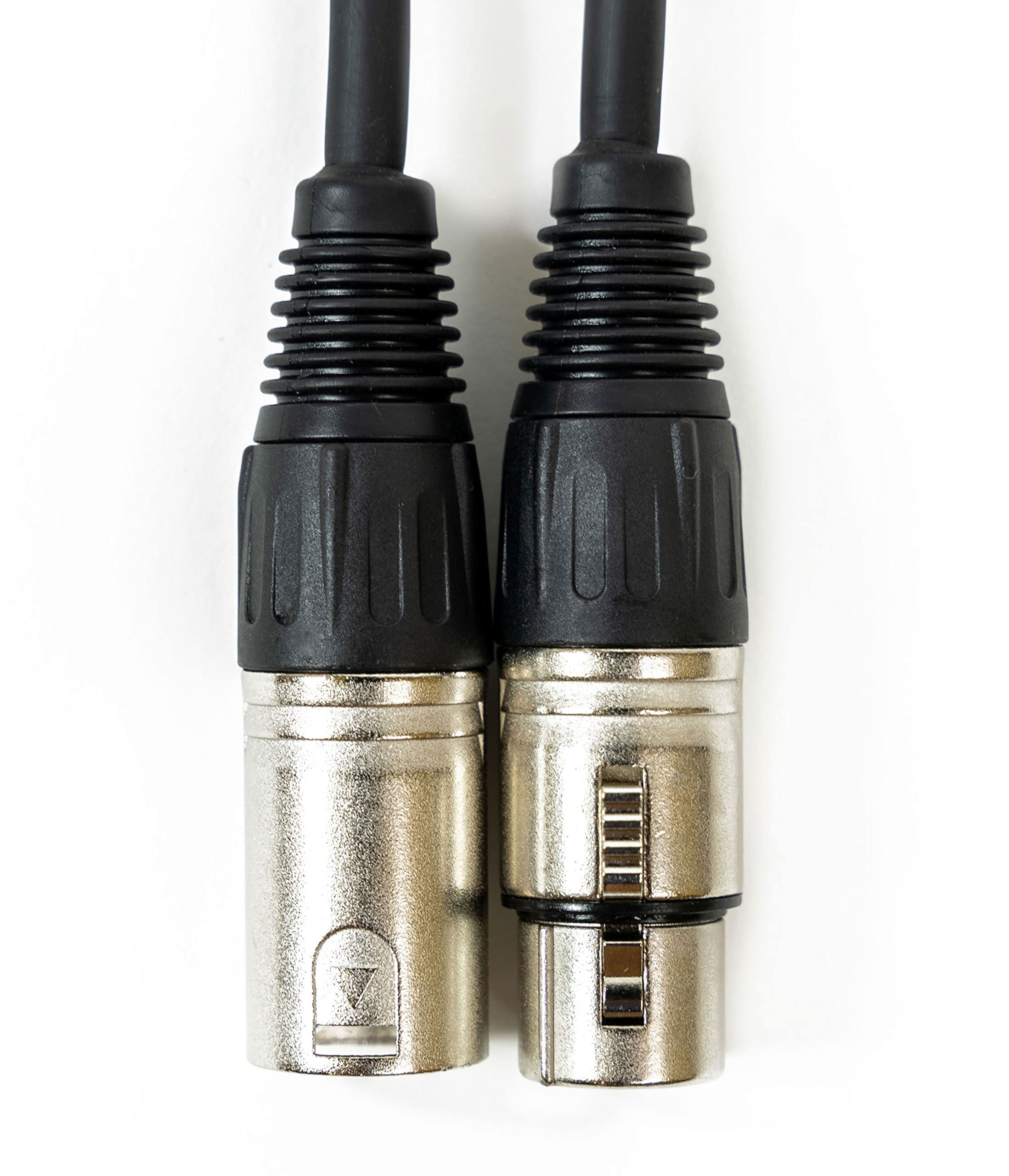 Gearlux 50-Foot 3-Pin Male-to-Female DMX Cable - 10 Pack