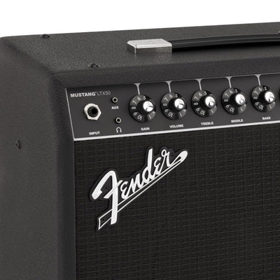 Fender Mustang LTX50 Guitar Combo Amplifier - Black w/ Amperstand Cradle