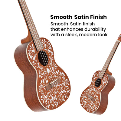 Kala LTP-MH Mandy Harvey Learn-to-Play Tenor Ukulele Starter Kit
