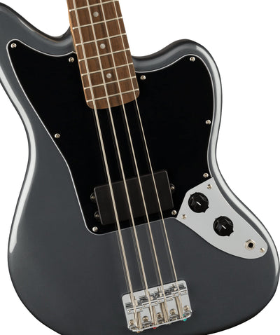 Fender Squier Affinity Jaguar Bass H - Charcoal Frost Metallic w/ Gig Bag