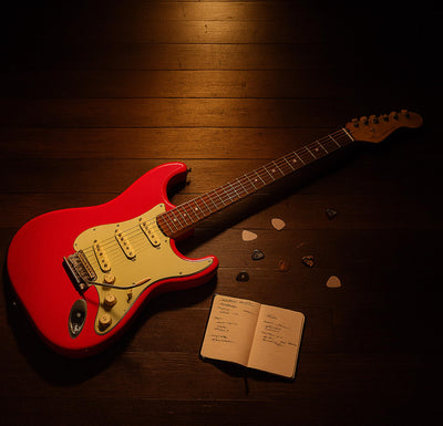 Fender American Professional Classic Stratocaster - Faded Dakota Red w/ Cleaning Kit