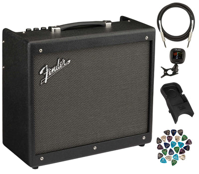 Fender Mustang GTX50 Guitar Combo Amplifier w/ Fender Amperstand Guitar Cradle