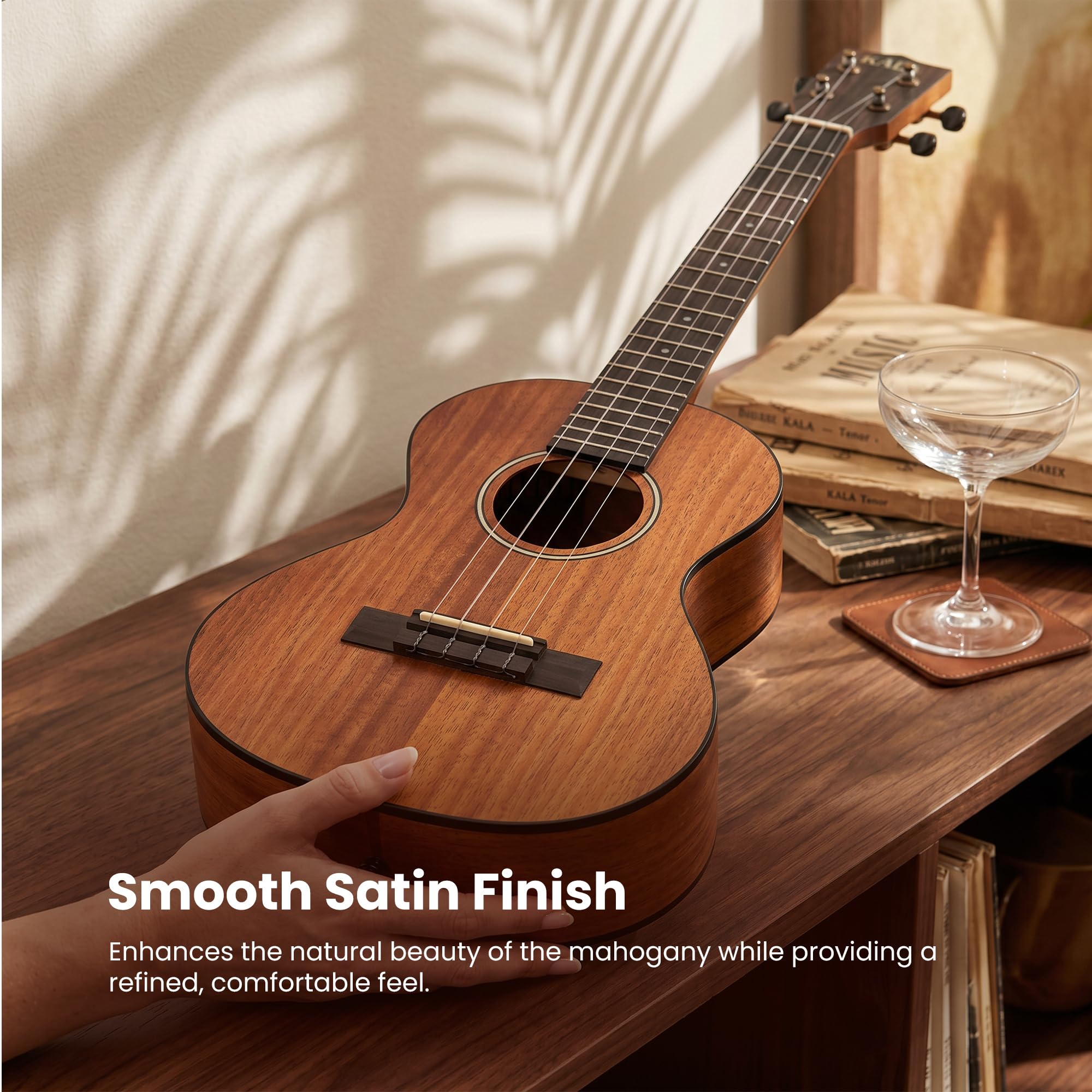 Kala KA-KOA-T Satin Hawaiian Koa Tenor Ukulele