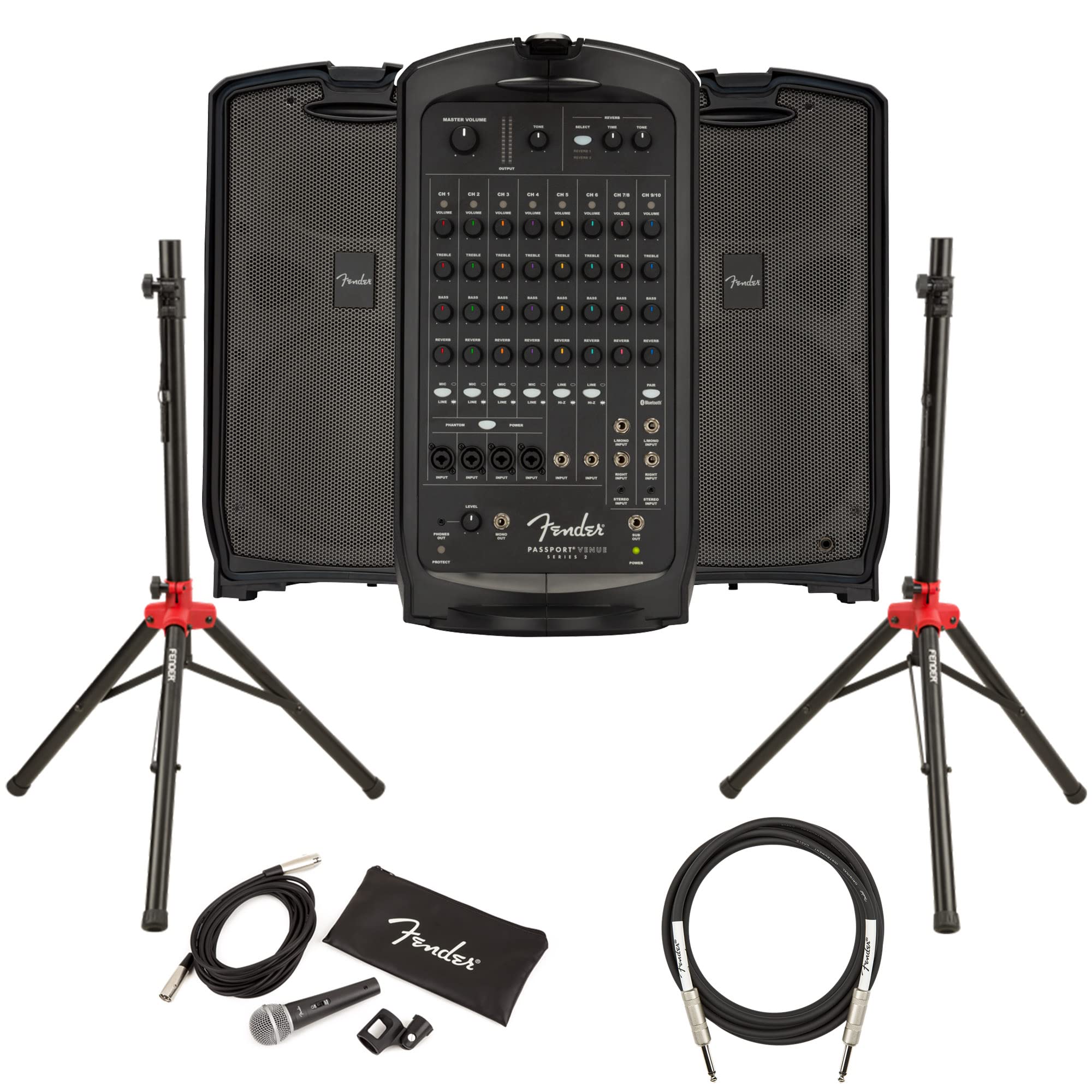 Fender Passport Venue S2 Portable PA System w/ Microphone – Austin