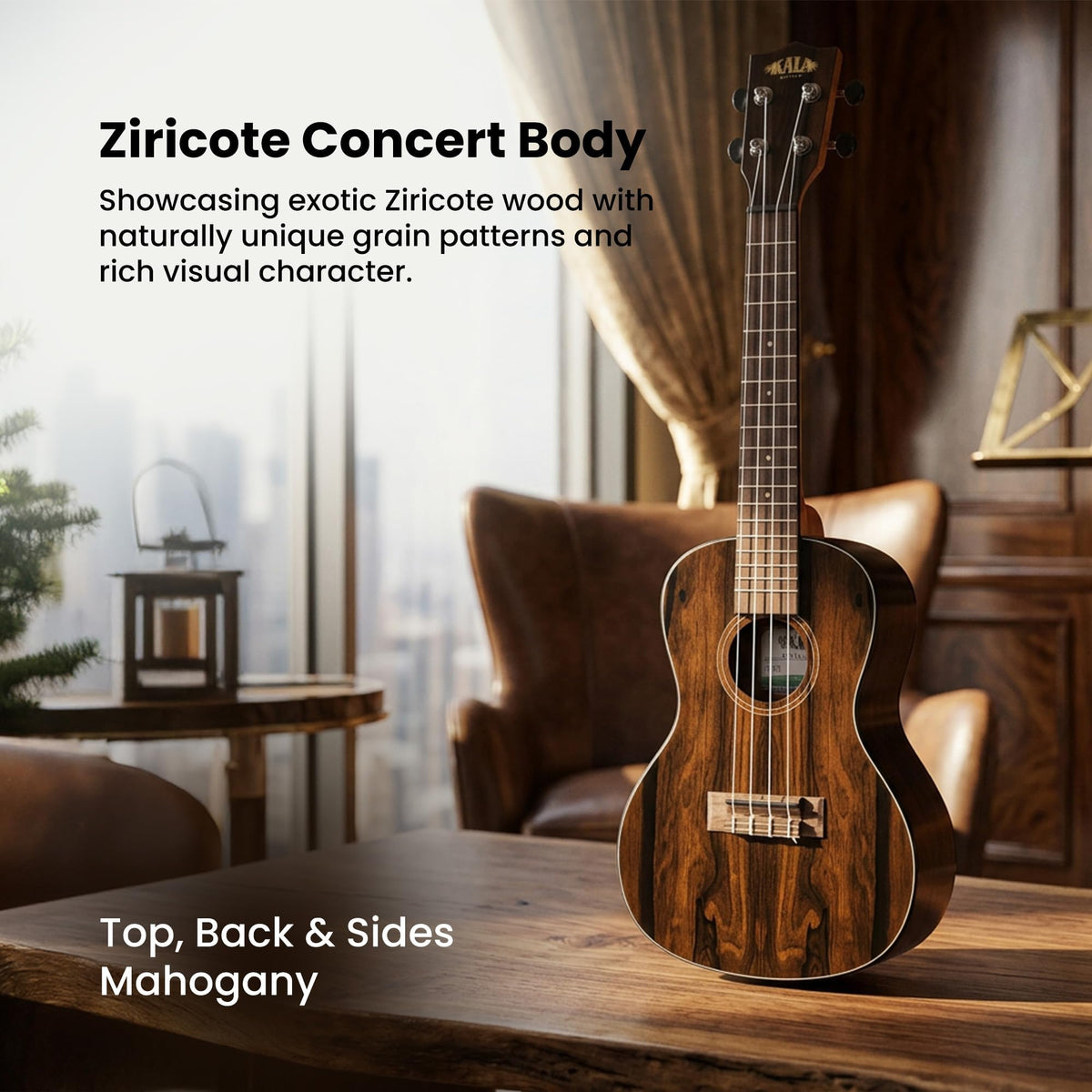 Kala KA-ZCT-C Ziricote Concert Ukulele