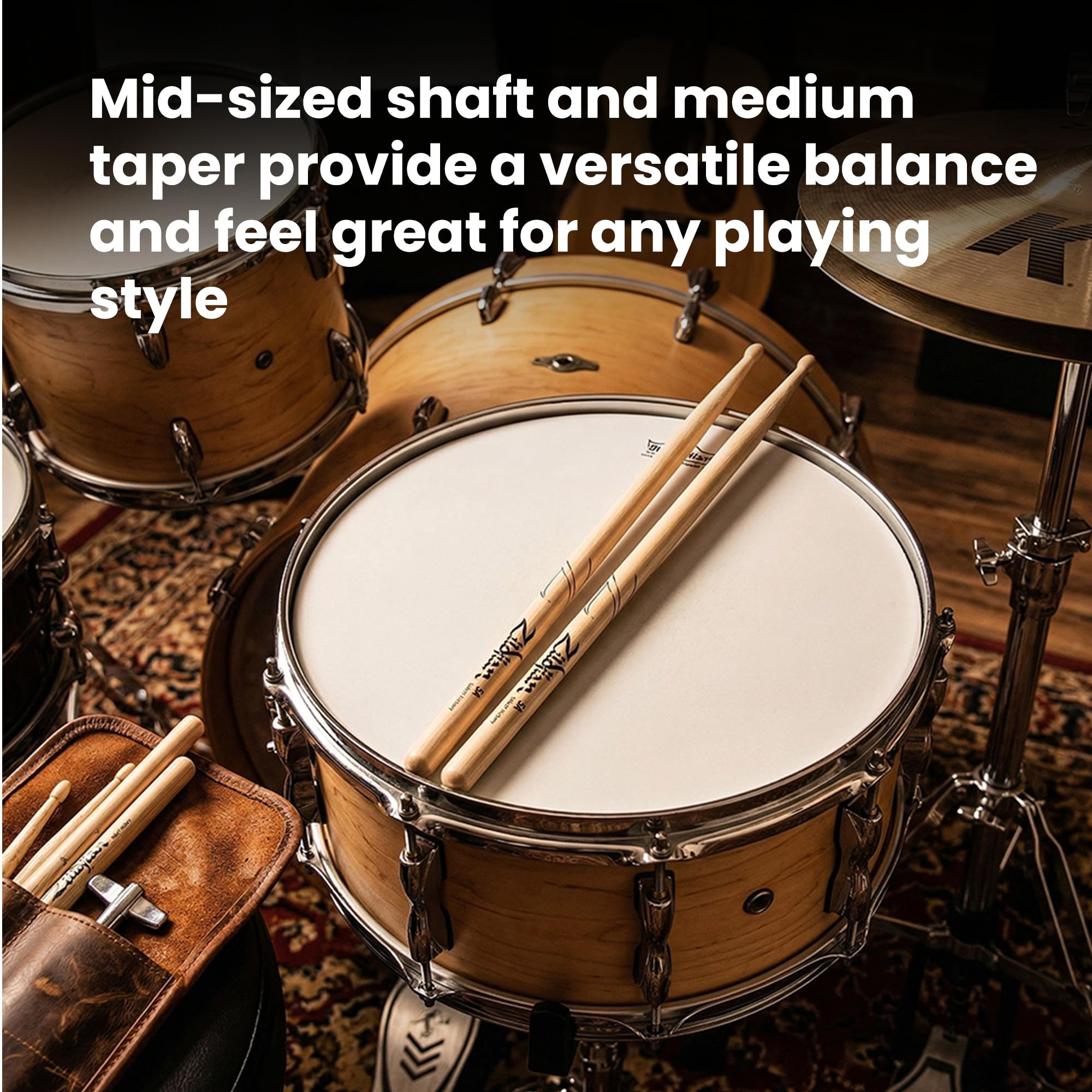 Zildjian 5A Wood Drumsticks - 6 Pack