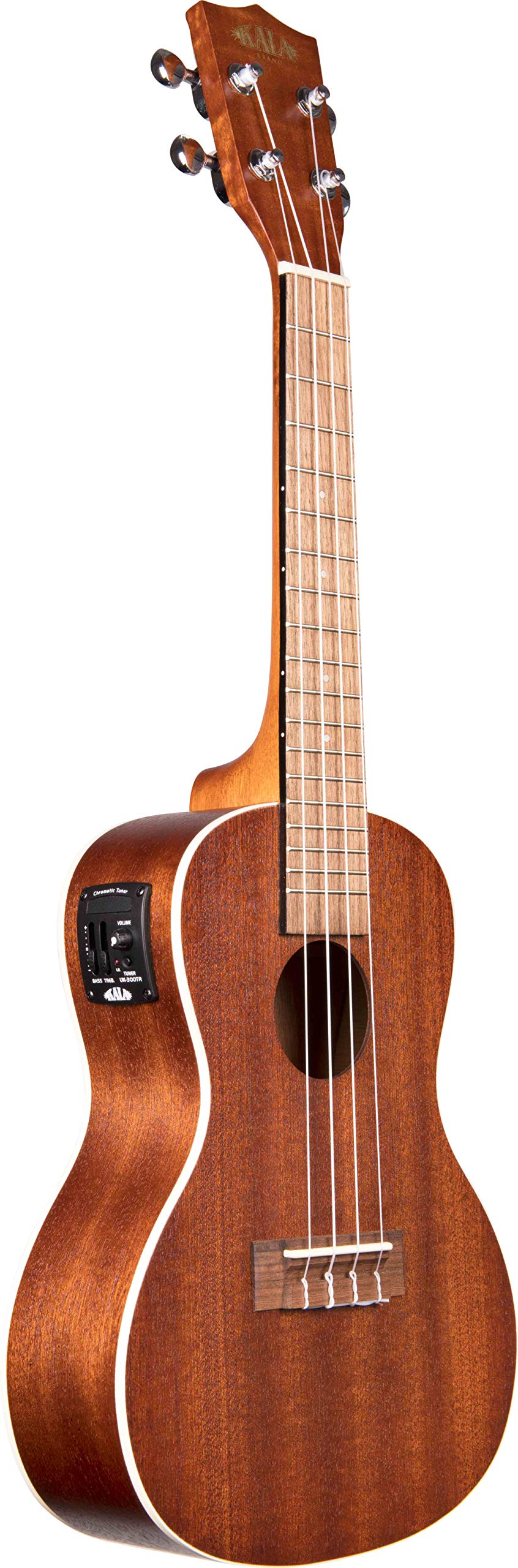 Kala KA-CE Satin Mahogany Concert Acoustic-Electric Ukulele w/ Hard Case