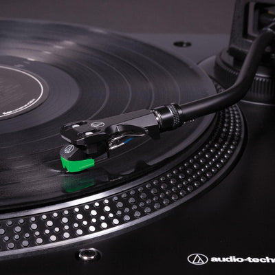 Audio-Technica AT-LP120XUSB Direct-Drive Turntable - Black w/ Headphones