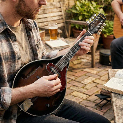 Ibanez M510E A-Style Acoustic-Electric Mandolin - Dark Violin Sunburst High Gloss w/ Case