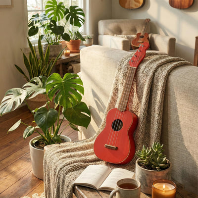 Fender Venice Soprano Ukulele - Fiesta Red w/ Gig Bag