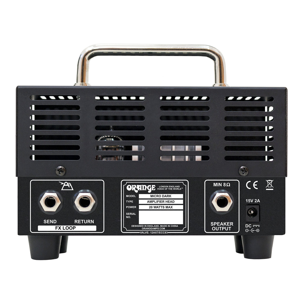 Orange MD20 Micro Dark Mini Guitar Amplifier Head w/ Instrument Cable