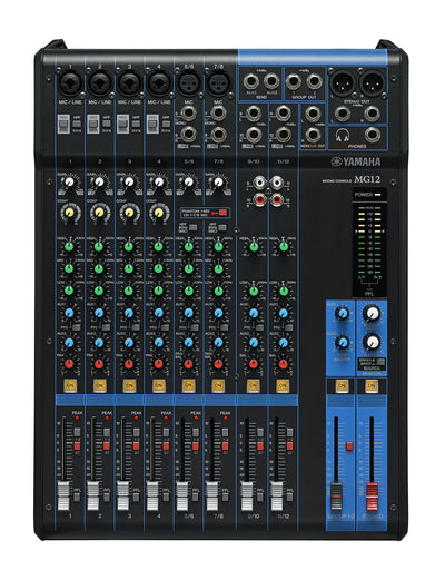 Yamaha MG12 Mixer w/ XLR Cables
