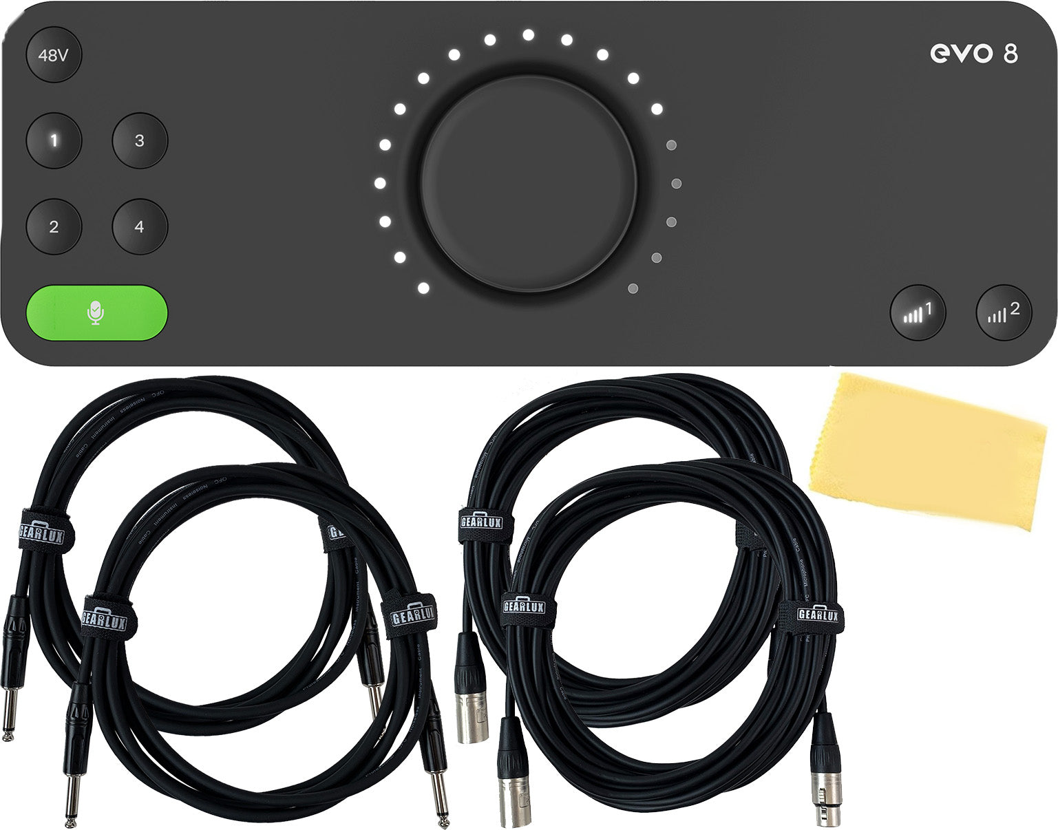 Audient EVO 8 4-In 4-Out USB Audio Interface w/ 4 Cables