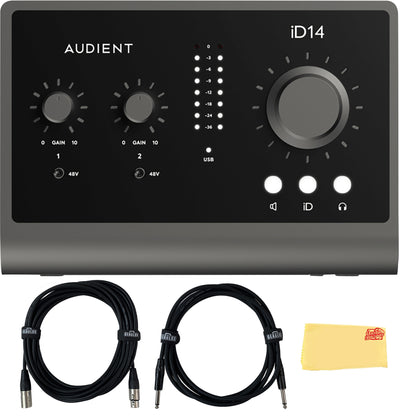 Audient iD14-MkII 10-In 6-Out Audio Interface w/ 2 Cables