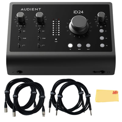 Audient iD24 USB-C Audio Interface w/ 2 Instrument Cables