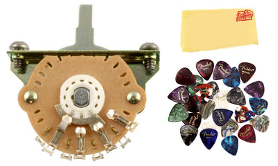 Allparts EP-4373-B00 3-Way Oak Grisby Switch w/ Fender Picks