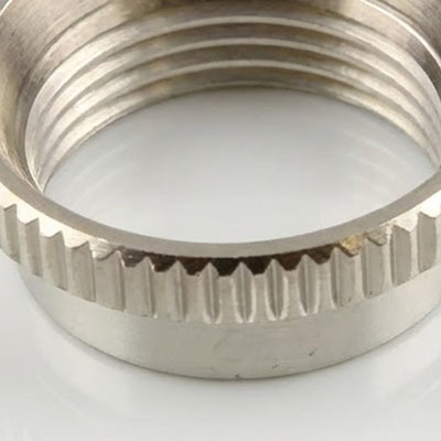 Allparts EP-4923-001 Nickel Deep Round Nut w/ Fender Picks