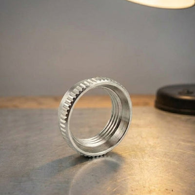 Allparts EP-4923-001 Nickel Deep Round Nut w/ Fender Picks