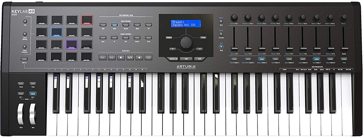 Arturia KeyLab 49 MkII Keyboard Controller - Black