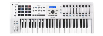 Arturia KeyLab 49 MkII Keyboard Controller - White w/ Headphones