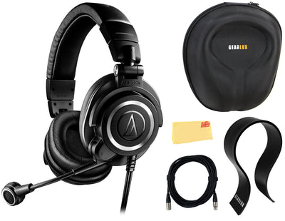 Audio-Technica ATH-M50xSTS StreamSet Streaming Headset - Black w/ Case