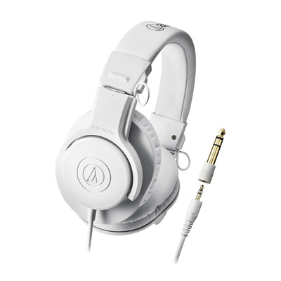 Audio-Technica ATH-M20xWH Professional Monitor Headphones - White w/ Case