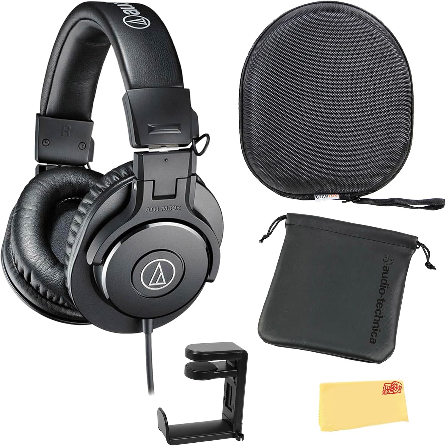 Audio-Technica ATH-M30x Professional Monitor Headphones w/ Case