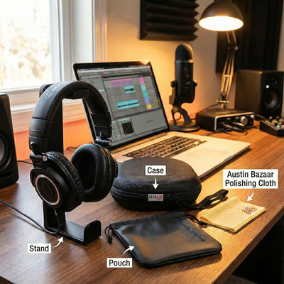 Audio-Technica ATH-M30x Professional Monitor Headphones w/ Case